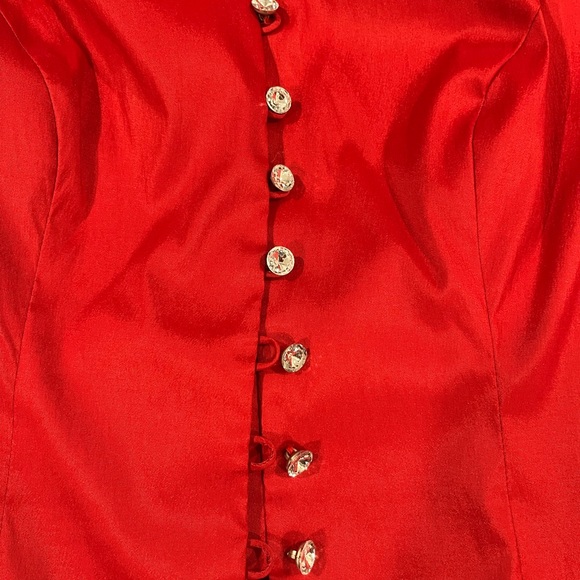 J.R. Nites by Carol Lin, Red, size 14 excellent condition - Picture 4 of 8
